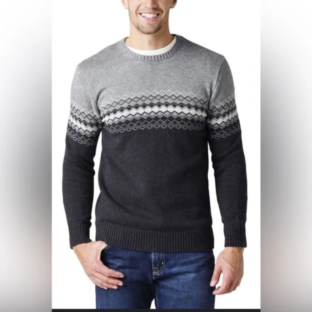 Rails Kieran Sweater Heather Gray and Black Size XXL